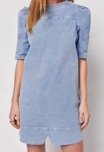 Faherty NWT $178 Organic Throwback Stretch Denim Minidress S