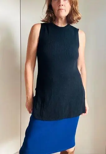 Wilfred Knit black Tank Tunic Top Size Small Sweater Knit Minimalist Style
