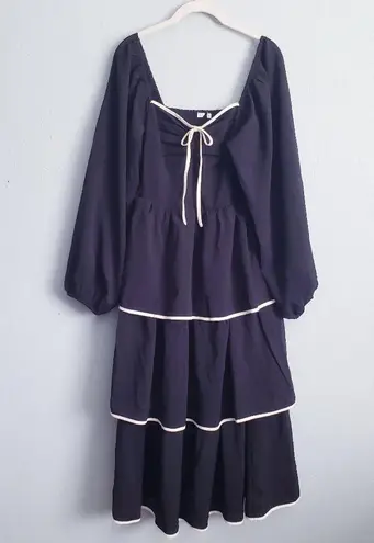 Baltic Born Black Barcelona Tiered Dress