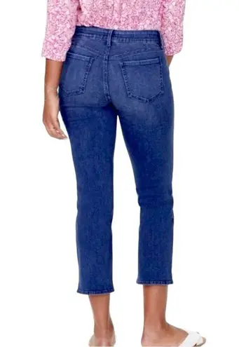 NYDJ Marilyn Straight Leg Crop Snap Closure Medium Wash Women’s Plus Size 24W