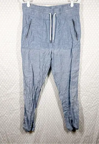 Athleta  Blue Chambray Cabo Linen Jogger Pants - Image 2
