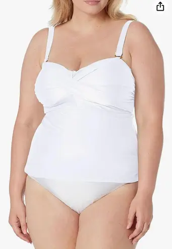 Catalina Women's Twist Front Bandeau Tankini Top