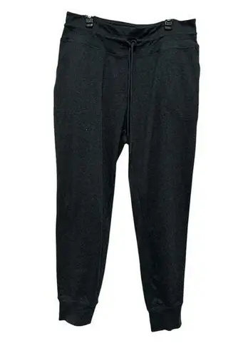 Lole Dark Gray Jersey Knit High Rise Lounge Pant Cinch Waist Joggers Size M Size M