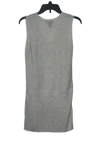 White House | Black Market White House‎ Black Market Knit V-Neck Tunic Tank Top Heather Gray Women Size XS