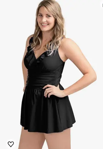 One Piece PERONA Women Plus Size Swimwear Swimdress Tummy Control Swimsuit