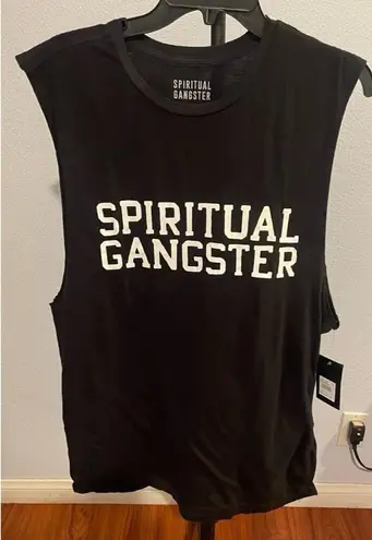 Spiritual Gangster  BLACK TANK TOP SZ LARGE