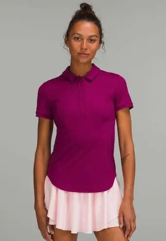 Lululemon  Quick-Drying Short Sleeve Polo Shirt
Magenta Purple