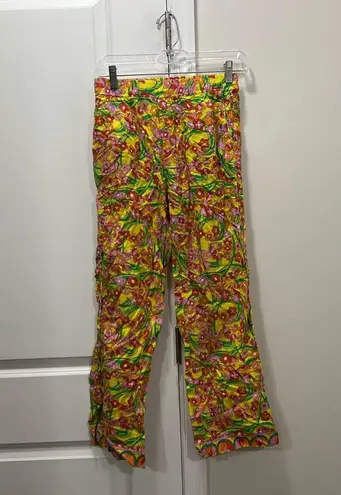 Solid & Striped FLAWED Yellow Floral The Avril Pants Size XS $188
