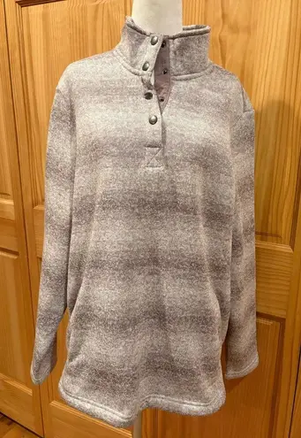 Natural Reflections Ombre Long-Sleeve Fleece Sweater Women’s M NWT