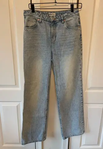 Cuidado Con El Perro Women’s Light Wash Straight Denim Jeans 100% Cotton Size 4 Blue