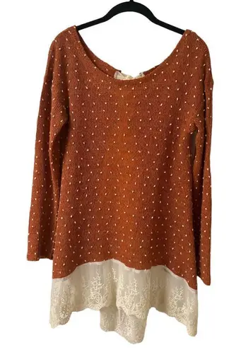 A’reve sweater rust color size small Orange