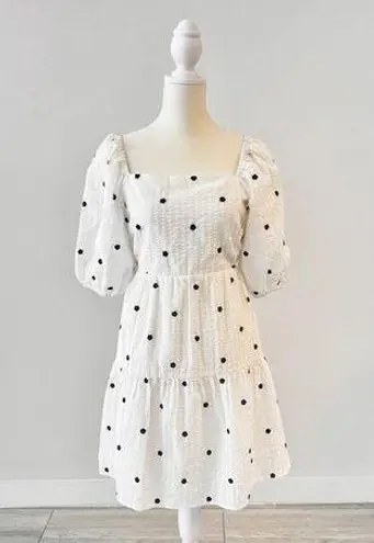 Rails Selene Dress Navy Embroidered Daisies size small excellent pre owned condition