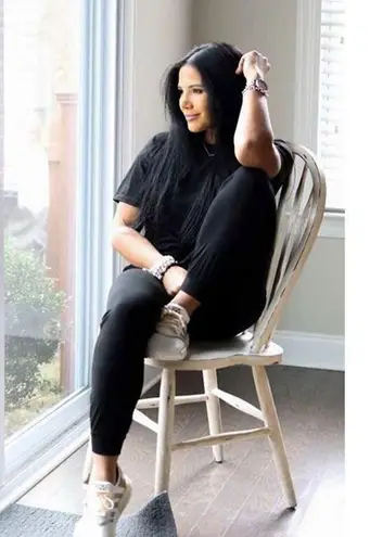 PRETTYGARDEN NWT Womens Black Weekender Top - Sz L