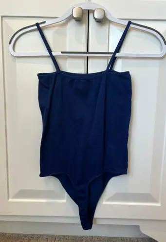 PacSun Blue Ribbed Cami Bodysuit