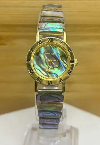 Vintage Cassiant Mother of Pearl Watch Women’s Quartz Watch – Gold