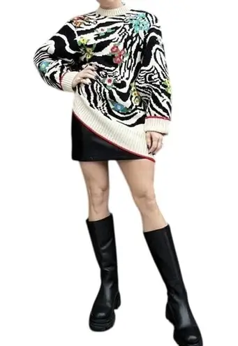 Philosophy di Lorenzo Serafini Animal Print Sweater Sz 46 US 10 / XL MSRP $1,135