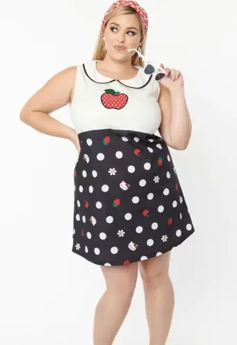 Unique Vintage NWT SMAK PARLOUR Hello Kitty Apple Power Shift Dress | X-LARGE |