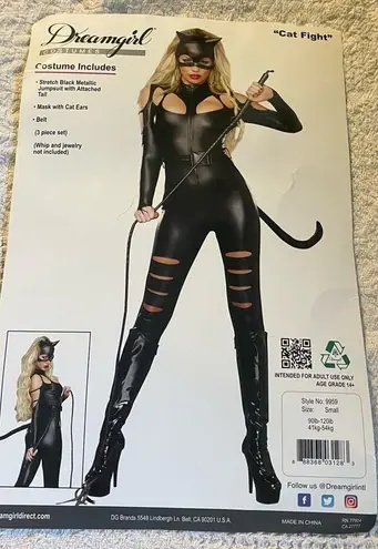 Dreamgirl NEW  Cat Fight Catwoman Costume Size Small