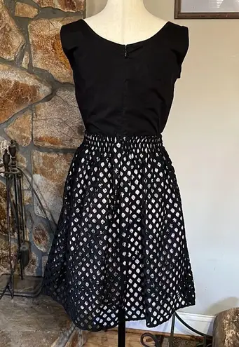 Carven Dress with Lattice Overlay Size 6