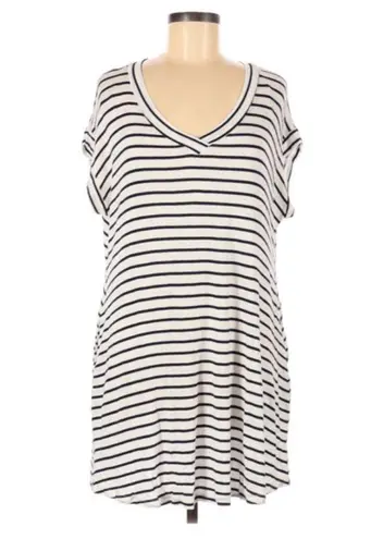 Mittoshop | Navy & White Striped T-Shirt Dress