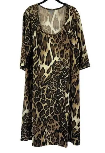 Roz & Ali Women's Animal Print Dress