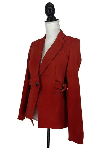 Veronica Beard Baltazar Linen Peplum Dickey Jacket In Clay