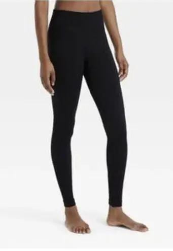 Colsie Seamless Leggings Black Stretch Activewear Athleisure Pants Sz Large