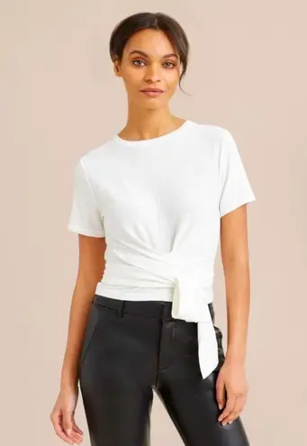 Modern Citizen COPY - - Jude Cropped Tie-Front Top in White - Small | NWOT
