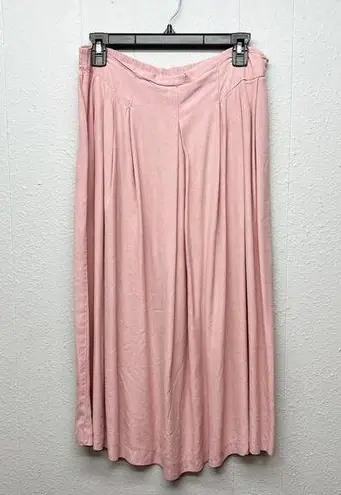 Fitting Image Vintage Pull On Midi Skirt Womens 16 Classic Retro Barbiecore Pink