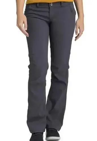 prAna Halle Pants Stretch Zion DWR Relaxed Fit Straight Mid Rise Gray 6R