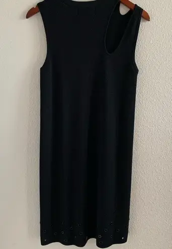 LINE The Label Black Grommet Dress Double Strap Little Black Dress Classic Med