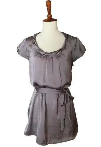 Motherhood Maternity Satin Tunic Top Size Small Grey