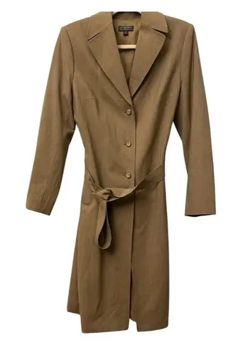 Classiques Entier Nordstrom Wool Lightweight LengthTrench Coat Dress Tan Size 6 - Image 1