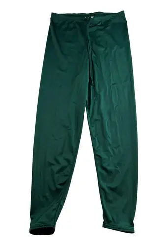 VTG XL Shiny Tights Spandex Stretch Green Running Adult Pull On Cobblestones USA - Image 1