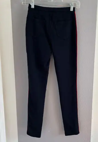 Boom Boom Jeans Navy Chino Stretch Pants with Red Stripe