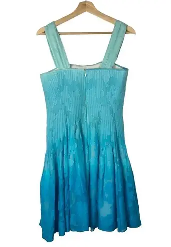 Diane Von Furstenberg  Lesly Blue Ombre Silk Mini Dress 6