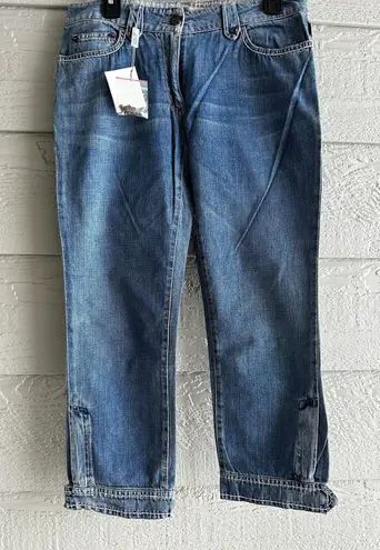 MaxSport Y2K by Max Mara Denim Cuff Jeans Sz 10 made in Rumania Brand New