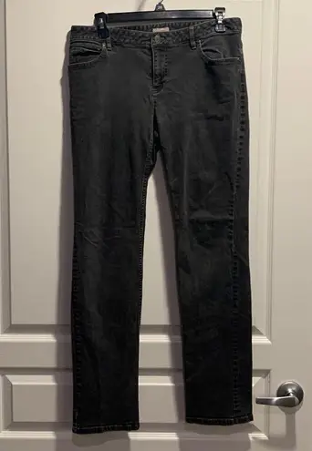 J.Jill Women's  Charcoal Faded Black Slim Leg Stretch Jeans Size 6 GUC #7930