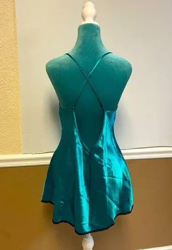 Frederick's of Hollywood Frederick’s of Hollywood Dark Teal Lace Chemise – Size M