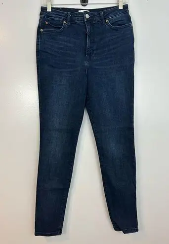 Avec Les Filles "Hot Girl" Skinny Fit Blue Denim High Rise Jeans Size 29