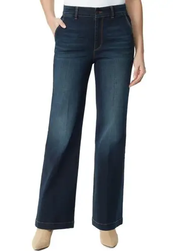 Gloria Vanderbilt NWT  Flare Trouser High Waisted Denim Jeans Dark Wash Boho 14