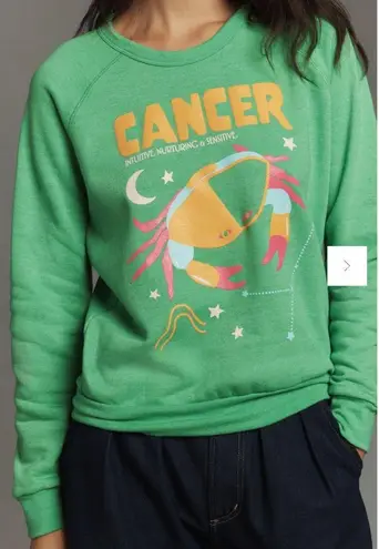 Anthropologie NWT  Midnight Rider The Carolita Zodiac Cancer Sweatshirt Size Med
