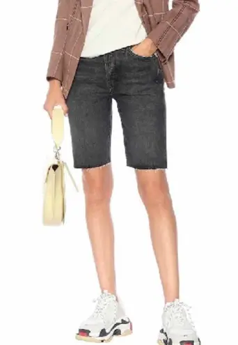 RE/DONE 80S Skinny Distressed Denim Shorts Size 28 Shadow Wash