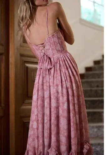 V. Chapman Maxi Dress Carmen Size 8 Pink