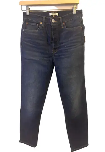 RE/DONE 90s High Rise Ankle Crop Deep Sapphire Size 28 Brand NWT ( Retail $285)