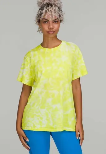 Lululemon - All Yours Cotton T-Shirt Tie Dye Marmoleado Tie Dye Highlight Yellow