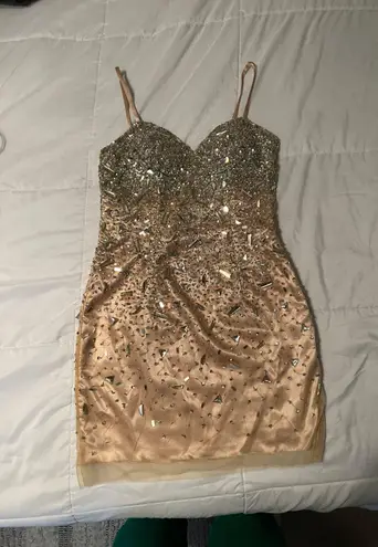 Dave and Johnny Sequin Mini Dress