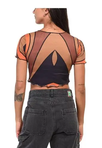 Daisy Street Patterned Crop Top Size 6 New