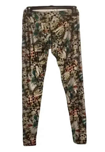 Onzie FREE SPIRIT NAVAJO FEATHER KALEIDOSCOPE PRINT YOGA LEGGINGS XS