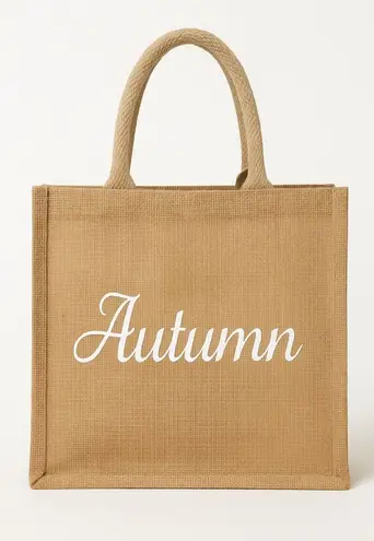 Personalized Burlap Tote Bag – Eco